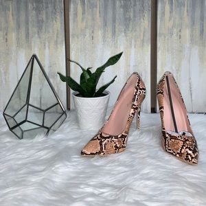 Snake Design Pump Heels